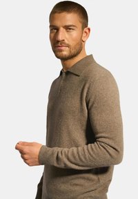 Just Cashmere Longsleeve - mottled taupe