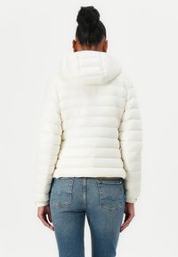 Tommy Hilfiger HOODED JACKET - Gewatteerde jas - ivory silk