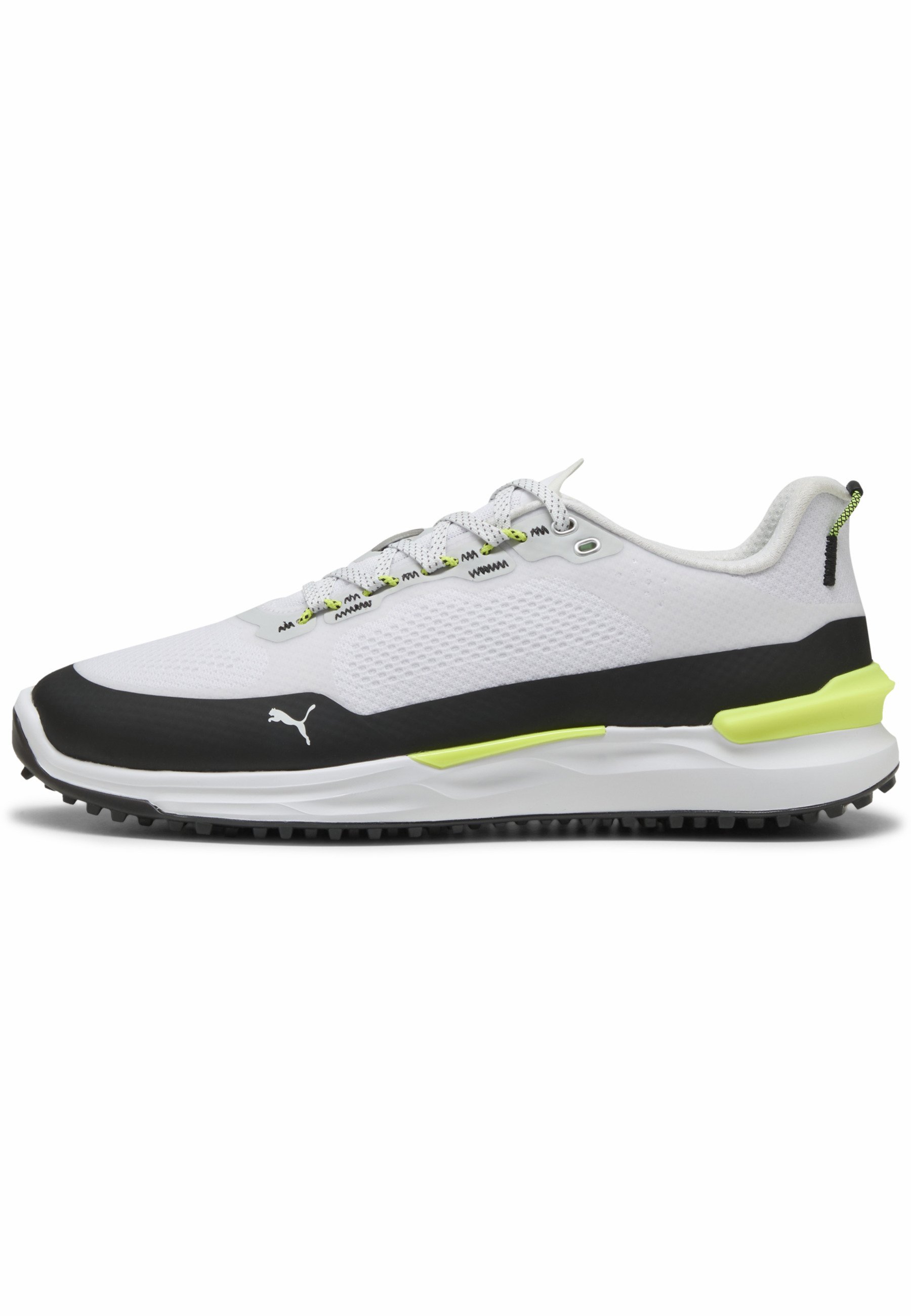 Puma White Athletic Shoes with Black Logo and Neon Yellow Accents Puma Deviate NITRO Elite 4 Women main image 3