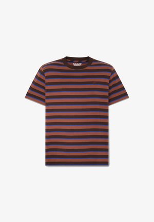 Timberland, STRIPE SHORT SLEEVES TEE. - T-shirt con stampa - medium brown