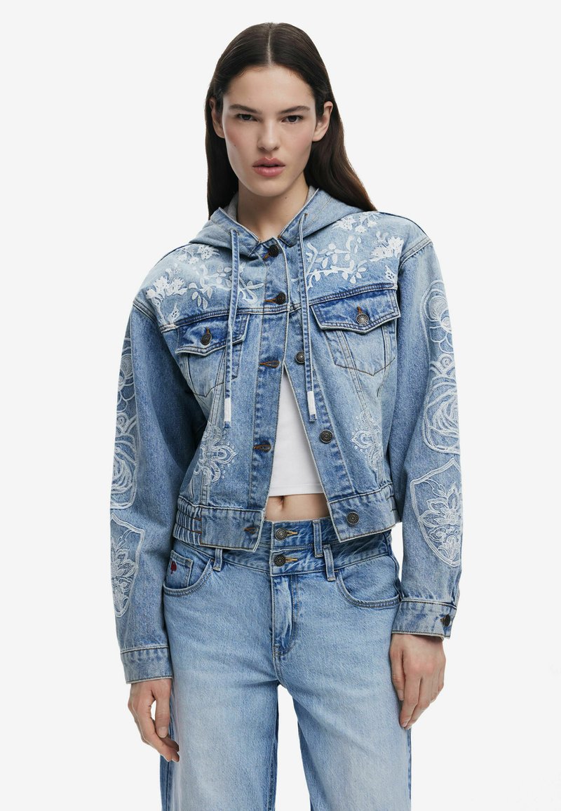 Desigual - WITH HOOD - Denim jacket - blue, Enlarge