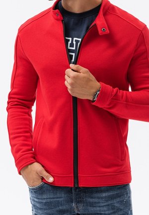 Zip-up sweatshirt - red