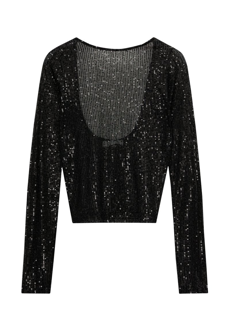 PULL&BEAR Longsleeve zwart PULL&BEAR Longsleeve zwart