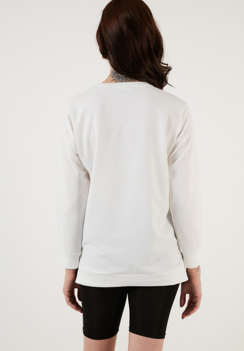 LELA CREW NECK - Felpa - ecru