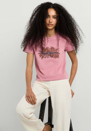 Pepe Jeans, CRISTINA - Majica kratkih rukava s printom - powder rose pink