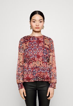 Vero Moda Petite VMPHILINE O NECK - Μπλούζα - sundried tomate