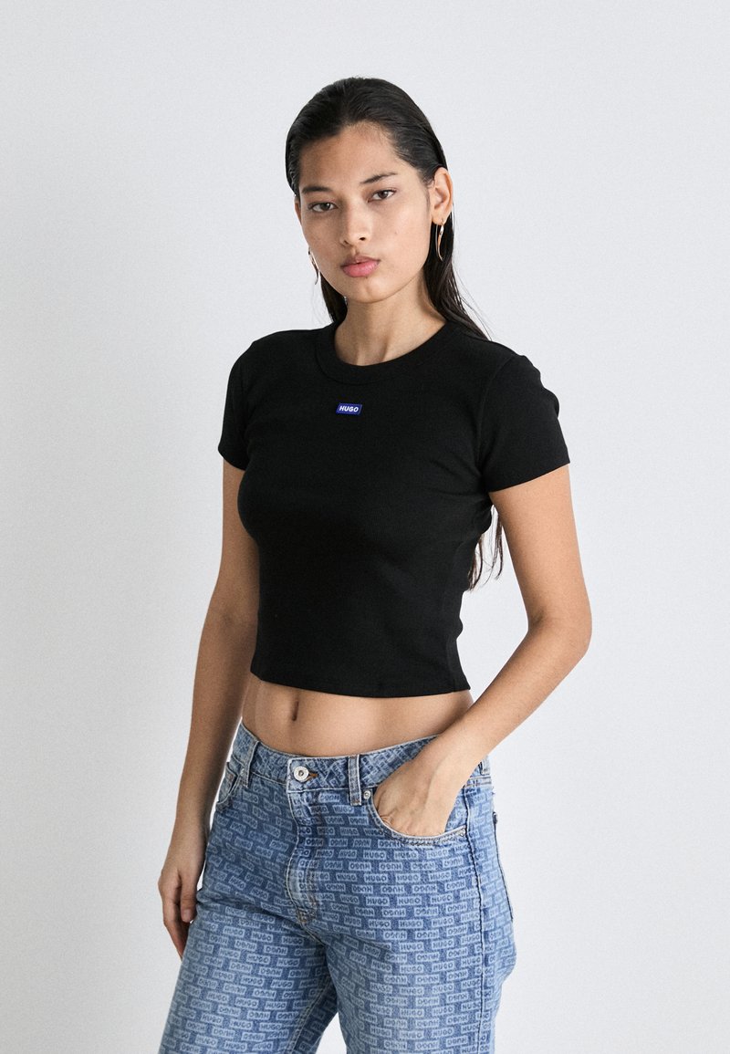 HUGO - T-Shirt basic - black, Vergrößern