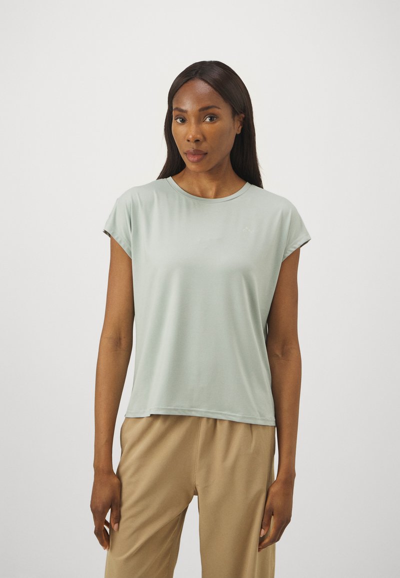 ONLY Play ONPAUBREE LIFE ON BAT LOOSE - Sports T-shirt - aqua gray