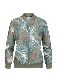 MIT TROPICAL PRINT - Blouson Bomber - military green
