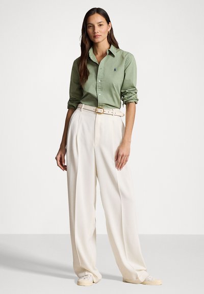 Polo Ralph Lauren LONG SLEEVE BUTTON FRONT SHIRT - Overhemdblouse - cargo green