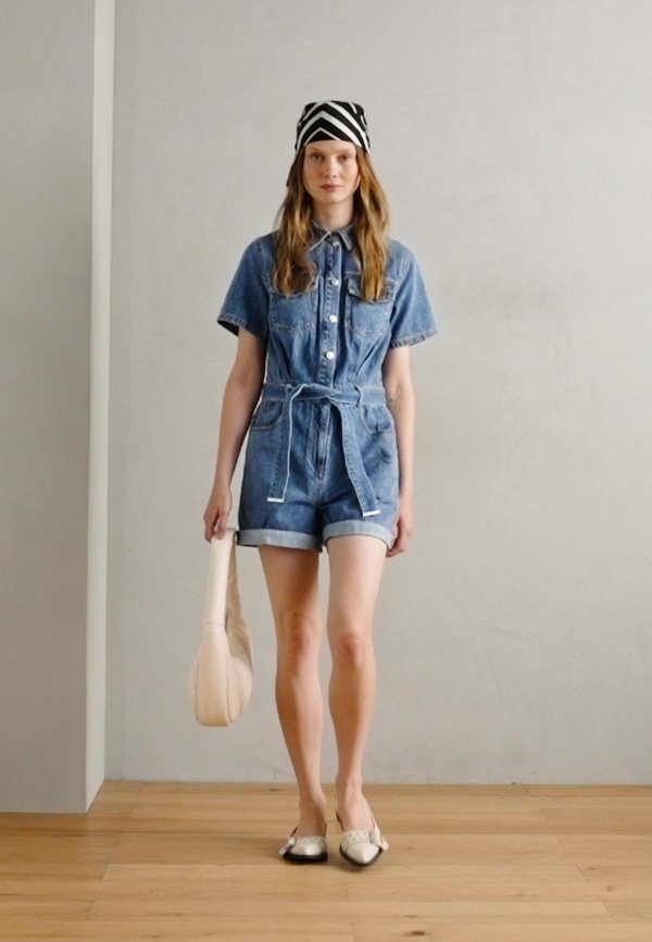 SHELOR - Jumpsuit - denim stone2