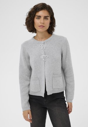 Strickjacke - grey melange