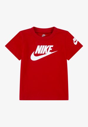 Nike Sportswear FUTURA EVERGREEN TEE UNISEX - Μπλουζάκι με στάμπα - university red/white