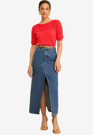 POINTELLE SCALLOP NECK - REGULAR FIT - T-shirt imprimé - watermelon pink
