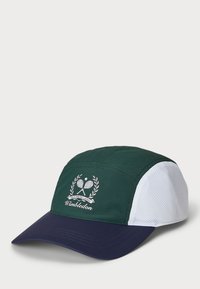 WIMBLEDON MESH PANELED RIPSTOP CAP - Boné - moss agate/refined navy