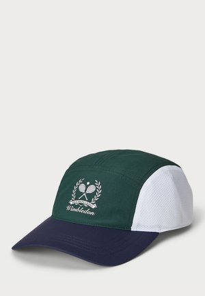 WIMBLEDON MESH PANELED RIPSTOP CAP - Sapka - moss agate/refined navy