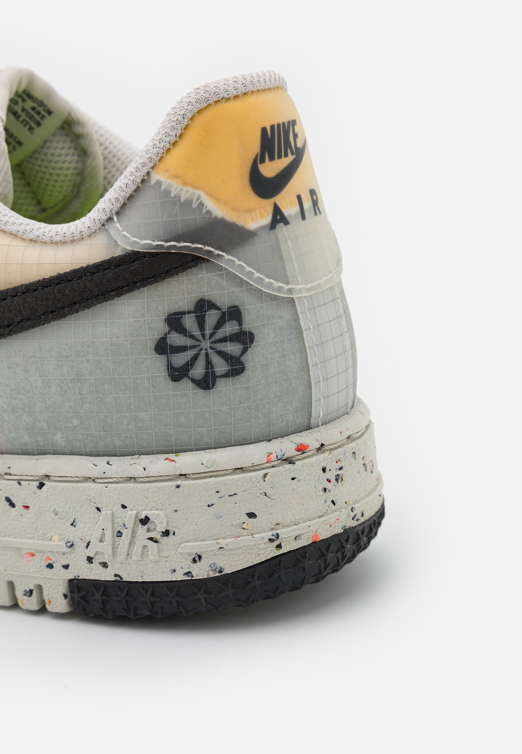 Nike Sportswear AIR FORCE 1 CRATER - Baskets basses - archaeo brown/black/light  bone/volt/marron - ZALANDO.FR