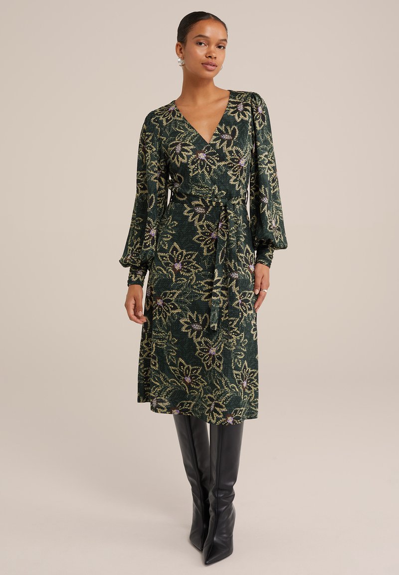 WE Fashion Jerseyklänning - green