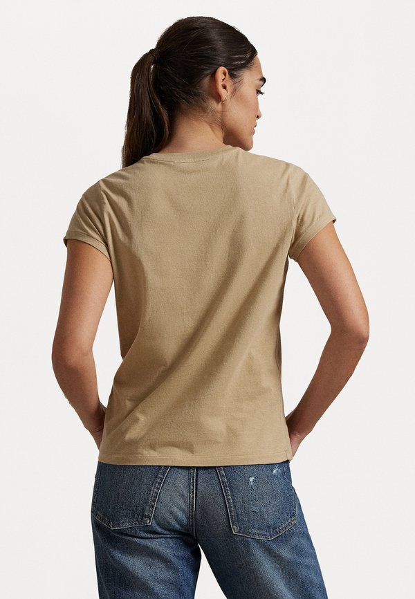 LOGO COTTON JERSEY CREWNECK TEE - Print T-shirt - vintage khaki3