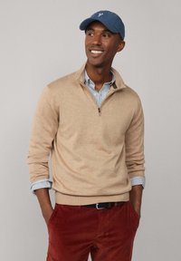 Façonnable 1/2 ZIP - Maglione - dark stone beige