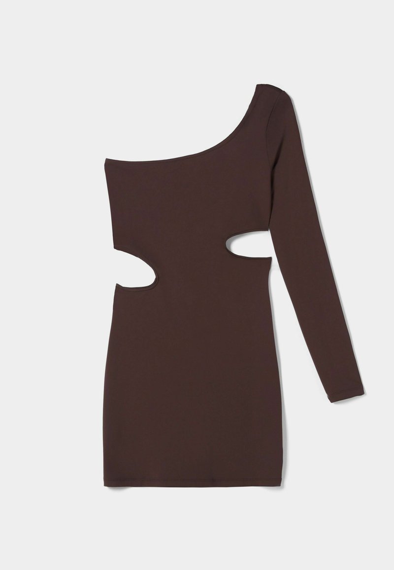 Bershka Jerseyjurk donkerbruin mêleerd