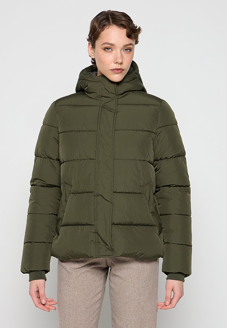 Selected Femme Winterjas donkergroen