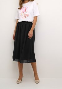 Kaffe A-linjainen hame - mottled black