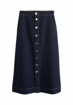 REGULAR FIT - BUTTON THROUGH - A-silueta svārki - rinse blue