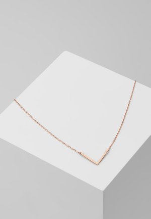 CLEAN V NECKLACE - Grandinėlė - rose gold-coloured