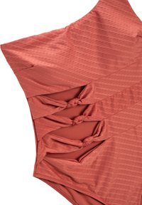 Koton ONE SHOULDER CUT OUT DETAIL - Maillot de bain - terracotta