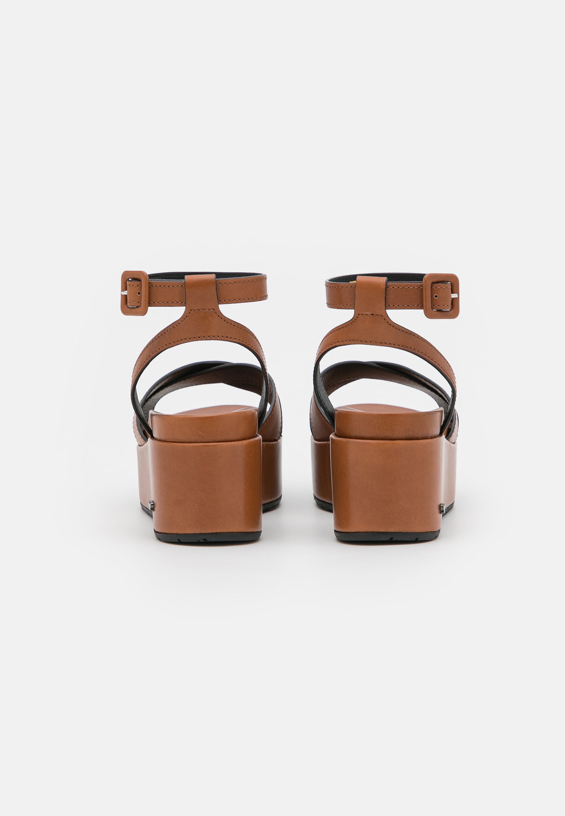 WEEKEND MaxMara KABUL - Sandalen met plateauzool - cognac - Zalando.be