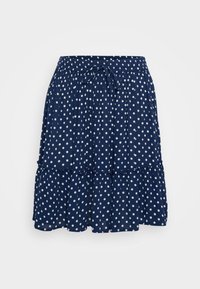 ONLIBIZA LIFE SHORT SKIRT  - Falda acampanada - night sky/white