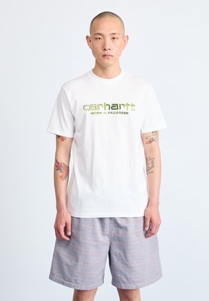 SOLAR CHROME SCRIPT - T-shirt con stampa - white