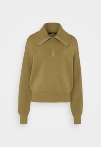 VMILISA ZIP HIGHNECK  - Strikkegenser - dried herb