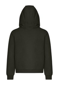 Felpa verde scuro con cappuccio foderato. Caratterizzata da una vestibilità rilassata, polsini e fondo a costina, e un morbido tessuto in cotone misto. Design semplice.