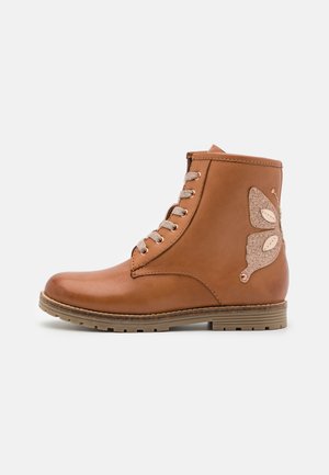 LEATHER - Schnürstiefelette - tan