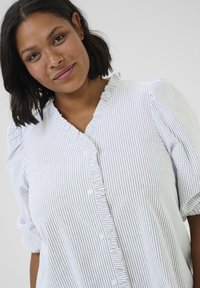 Kaffe Curve OSINA  - Bluse - white black oxford stripe