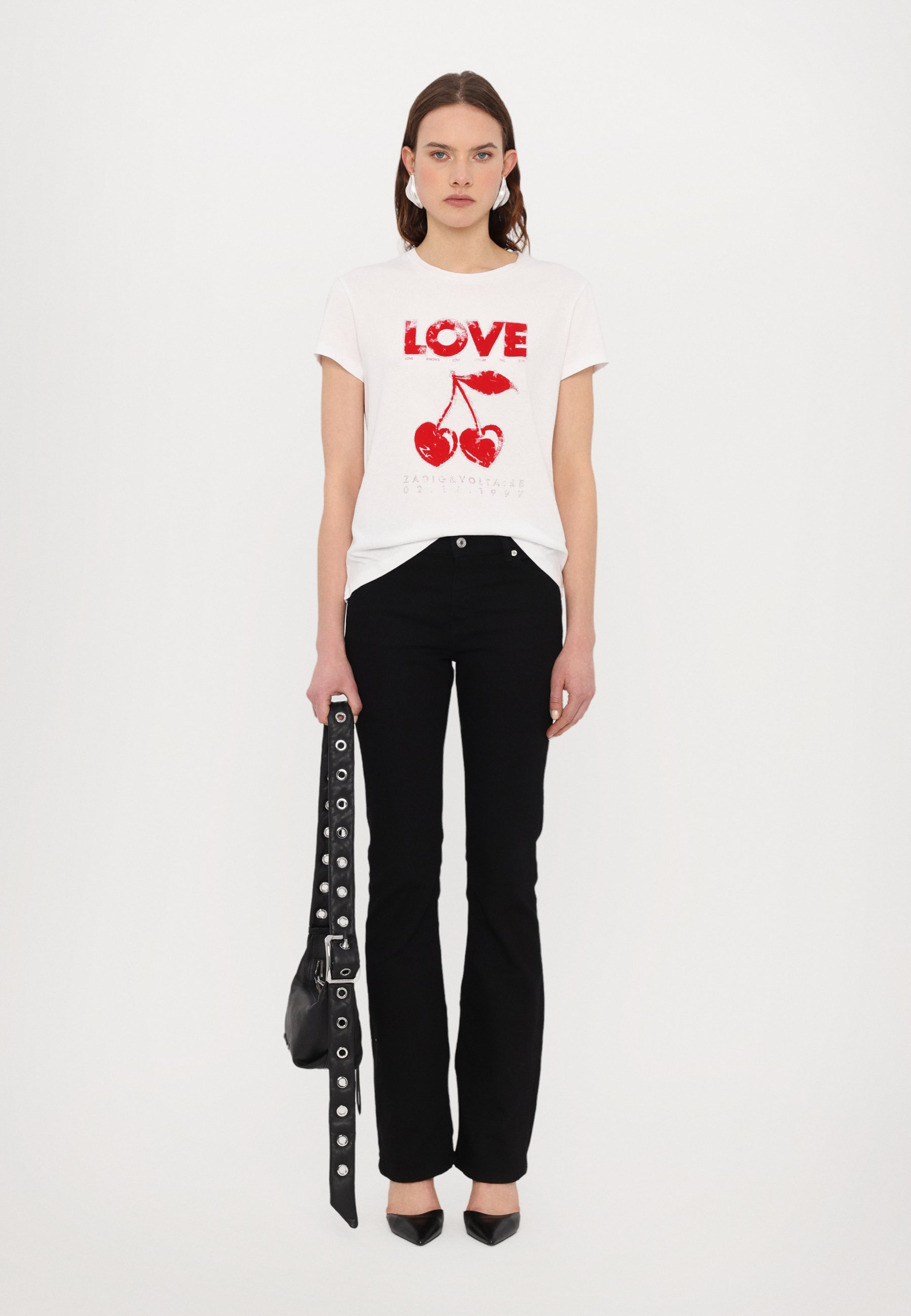 Tシャツ・カットソー ZADIG&VOLTAIRE  HC CONCERT T-SHIRT Zadig & Voltaire WALK CONCERT CHERRY LOVE - T-shirt imprimé