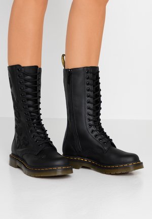 Botas con cordones - black