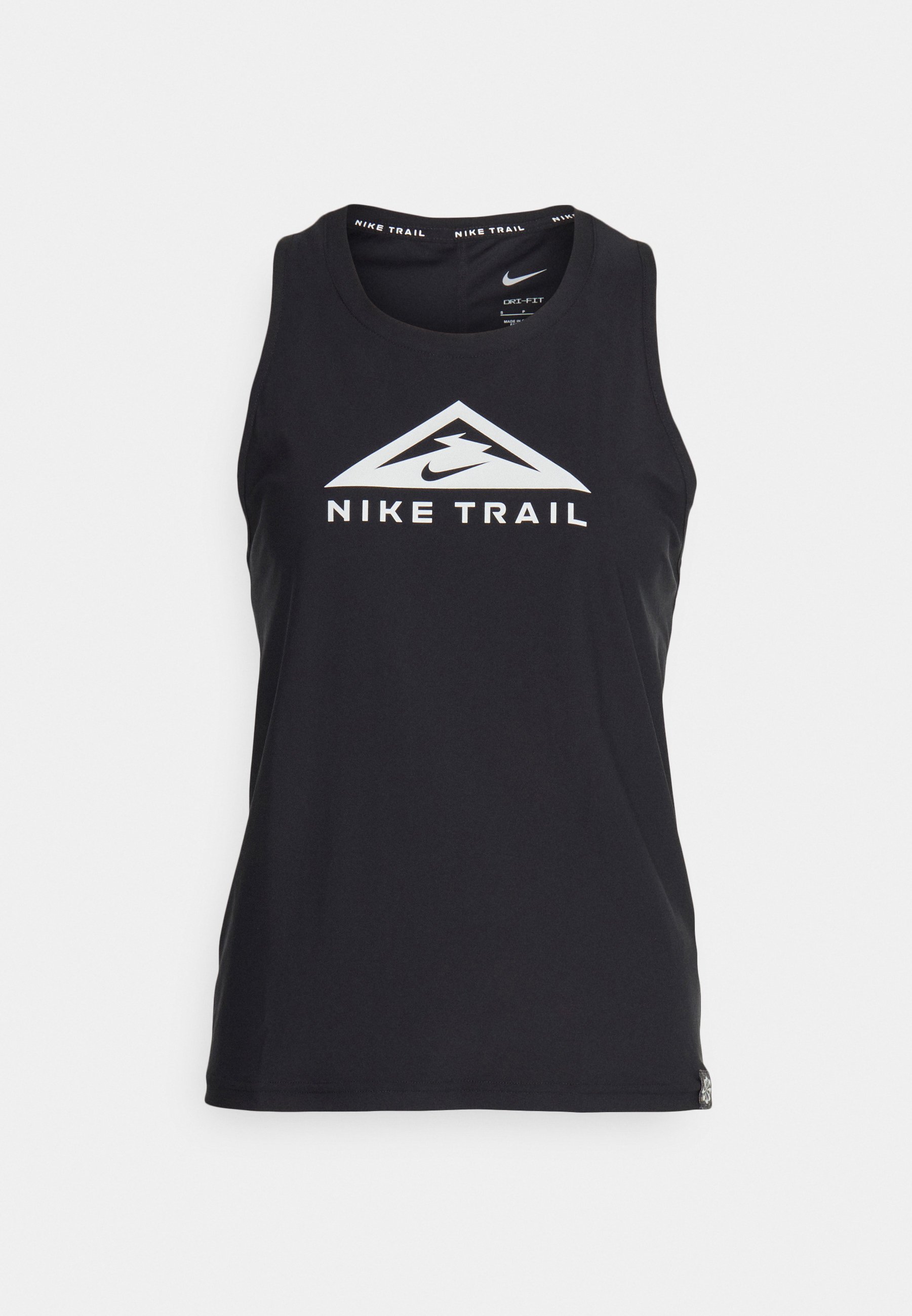 Nike Performance TRAIL TANK - Top - black/photon dust/black - Zalando