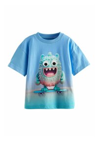 Next - SHORT SLEEVE CHARACTER - T-shirt imprimé - blue green Image miniature 1