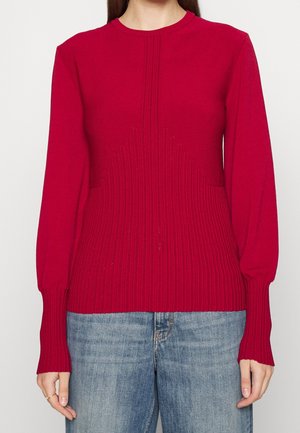 Strickpullover - dark red
