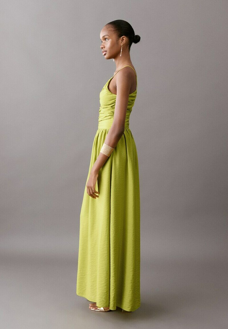 green maxi dress mango Kids TEEN - - Soft Sage Occasion Dress