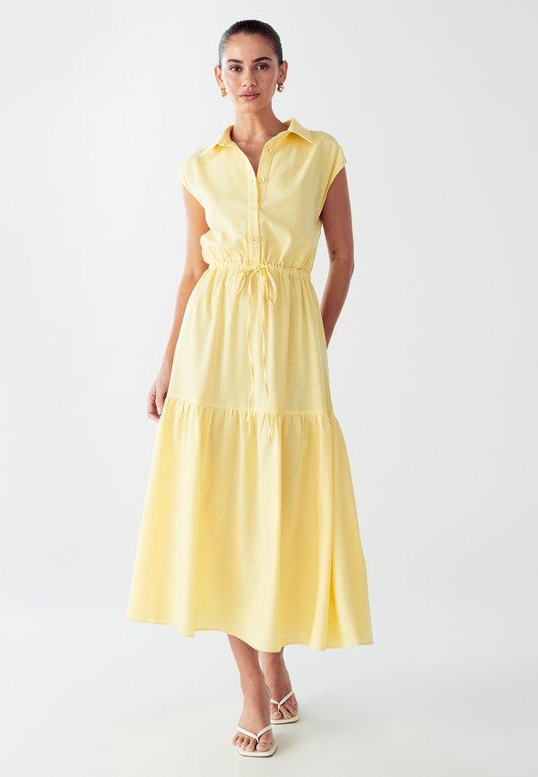 MARLE - Blusenkleid - lemon