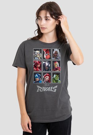 Print T-shirt - light grey