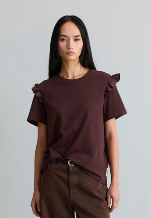 Marc O'Polo DENIM, T-shirt con stampa - burnt aubergine