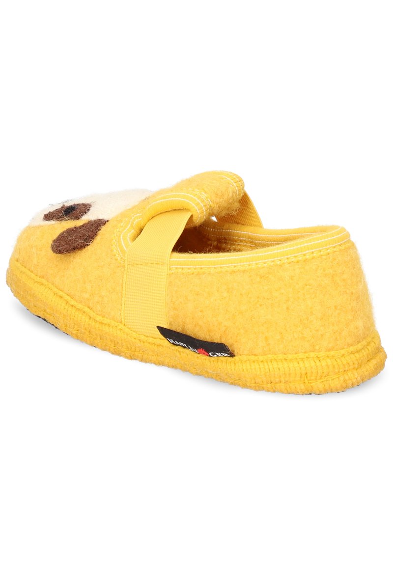 Kinder Klettschuhe | Haflinger PETS SONNE Slipper gelb - CE68081 Kinder Klettschuhe | Haflinger PETS SONNE Slipper gelb - CE68081