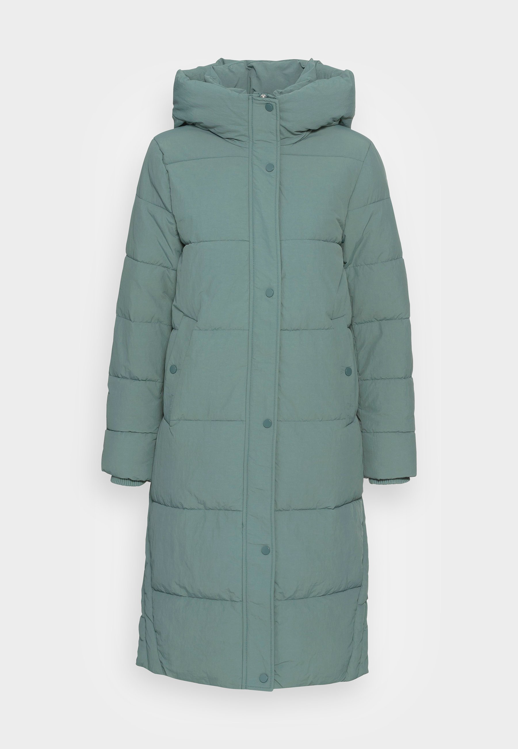 teal winter coat