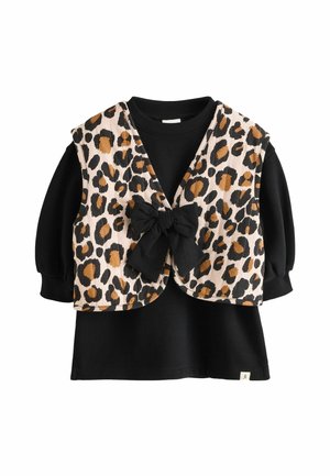 SET - Vapaa-ajan mekko - black   leopard print