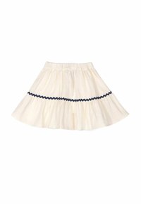 MIPOUNET Falda acampanada - ecru navy